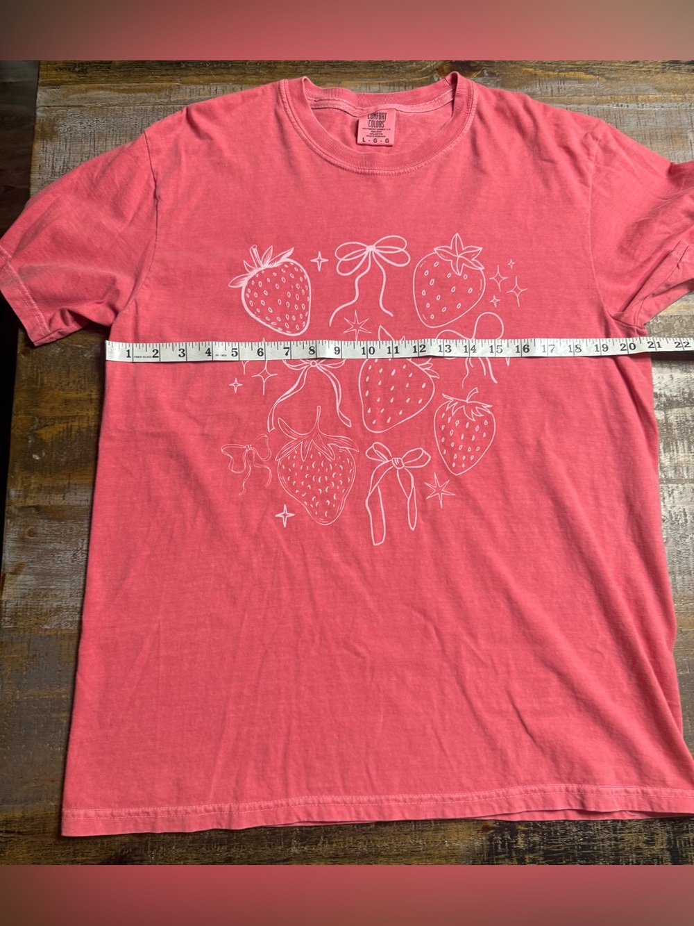 Comfort Colors Watermelon Strawberry Graphic Tee - Picture 5 of 6